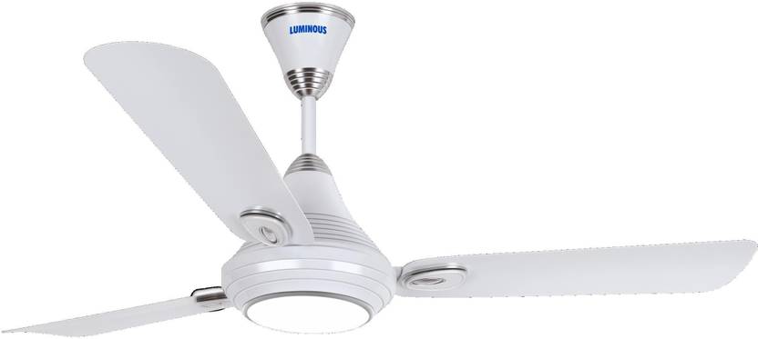 Luminous 1200 Mm Lum Lumaire Mint White 3 Blade Ceiling Fan