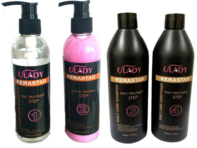 Ulady Imported Brazilian Hair Straightening Kit Gold Golden