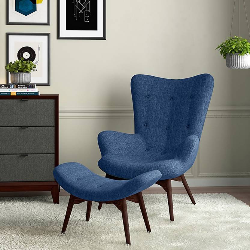 Urban Ladder Contour Chair Ottoman Fabric Lounger In India Contour Chair Ottoman Fabric Lounger
