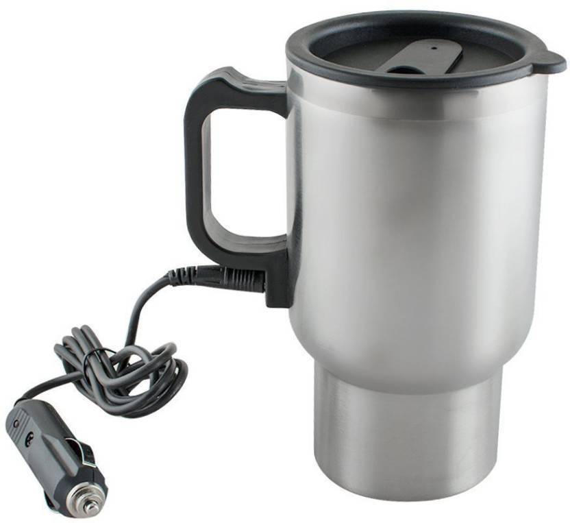 Bluebells India Stainless Steel Cup Kettle Travel Coffee Heated Mug Bluebells India Stainless Steel Cup Kettle Travel Coffee Heated Mug Car Based Heating Motor Hot Water Heater With Cigar Lighter Cable Electric 450 L