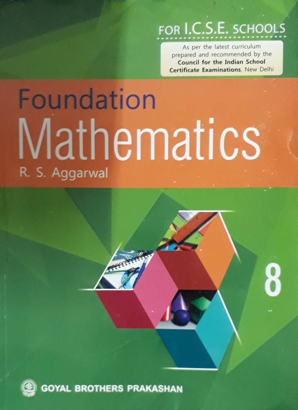 Foundation mathematics class 8 for i c s e schools buy foundation