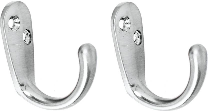 Smart Har Single Alloy Jack J Hook Wall Mounted Coat Hooks Chrome Finish 1 Ged