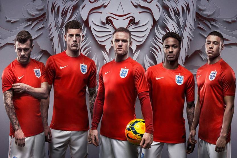England Soccer Team Vinyl Poster (Vinyl Paper Print, 18x24 inch) Paper