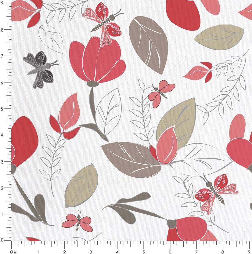 Letsfabify 3047 Floral 100 Cotton Fabric For Sofa Curtains