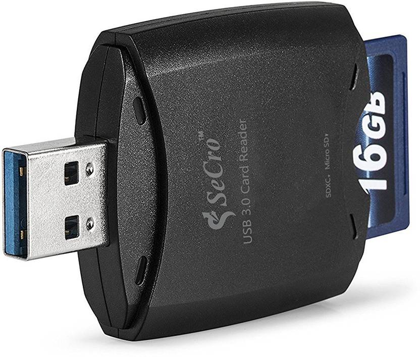 SeCro USB 3.0 Super Speed MultiCard Reader for SD/SDHC/SDXC/MS/CF