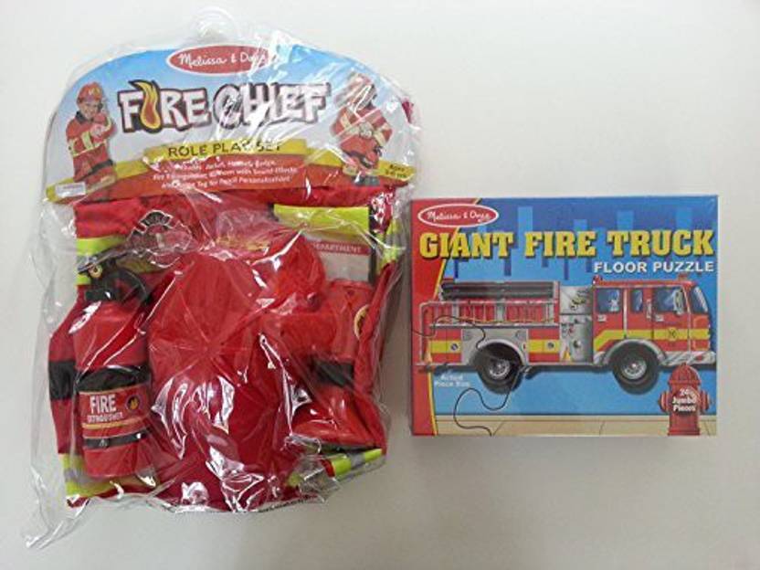Melissa Doug Melissa And Fireman Play Bundle Fire Chief Role