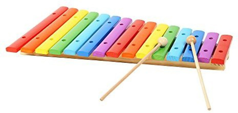 Toys & Hobbies 15 KEY STEEL XYLOPHONE /GLOCKENSPIEL wooden ...