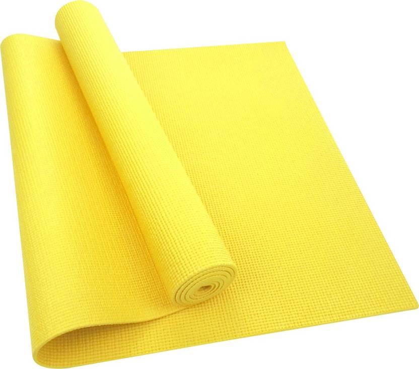 Bigidea Yellow Yoga Mat Yellow 5 Mm Yoga Gymnastic Exercise