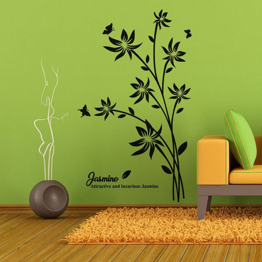 Walkart Large Wallstickers 75152 Attractive And Luxurious Jasmine Blossoming In Your Living Room Sticker