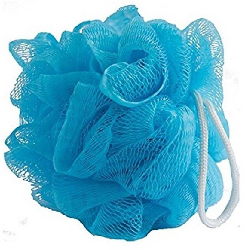 Dr. Care Super Soft Bath Sponge Fluffy Puffy Loofah (Sky Blue) Price