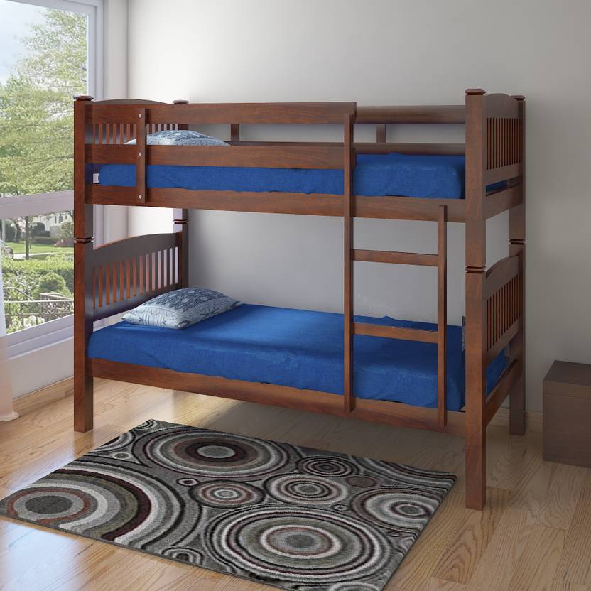 Home By Nill Dom Solid Wood Bunk Bed In India Home By Nill Dom Solid Wood Bunk Bed Finish Color Cappucino
