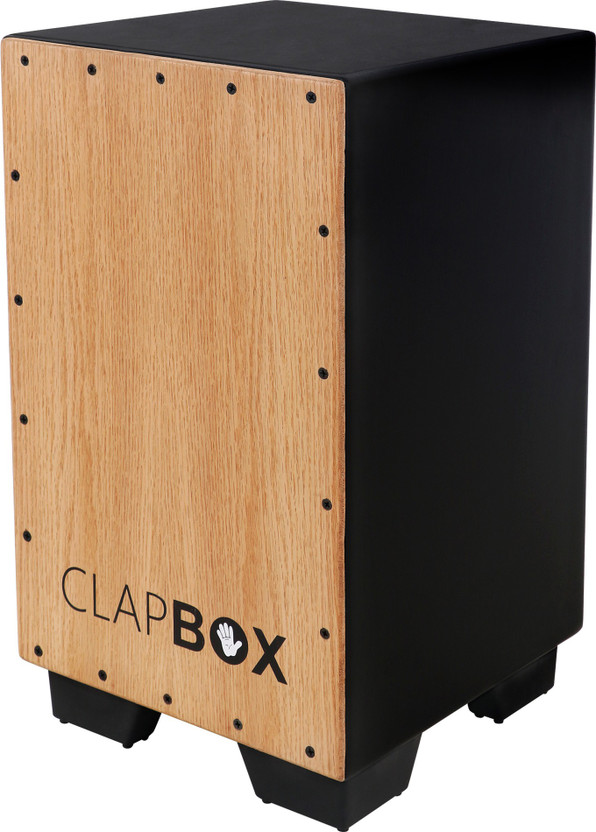 Clapbox Cajon CB11 -Black, Oak (H:50 W:30 L:30) - 3 Internal Snares
