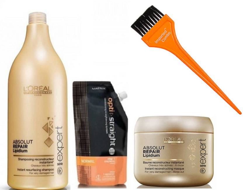 Imported Combo Of Hair Brush Loreal Absolut Repair Lipidium