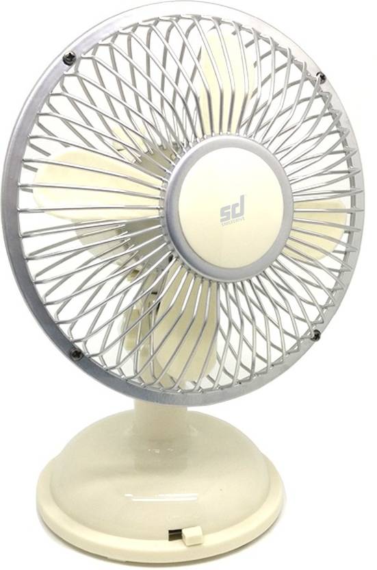 Smiledrive Cute Retro Mini Usb Desk Fan With Oscillation Swing