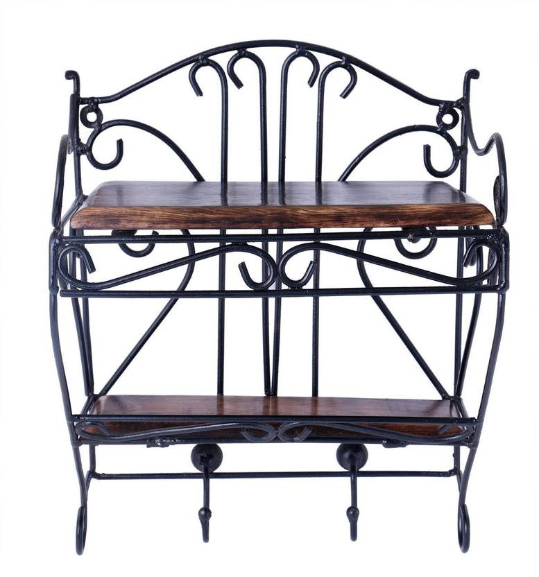 Craftpoint Wrought Iron Wall Hanging Set Top Box Mount Craftpoint Wrought Iron Wall Hanging Set Top Box Mount Holder Storages Shelf