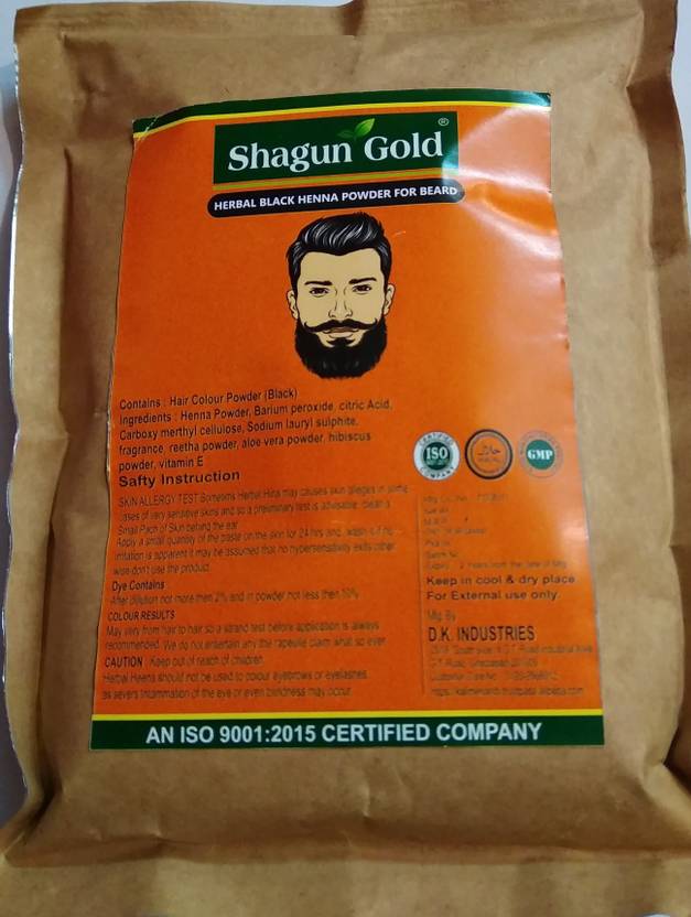 Shagun Gold Herbal Natural For Men Mustache Beard Real Black