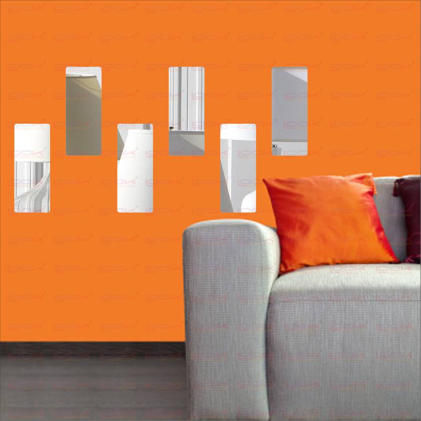 Look Decor Extra Large Frame Silver Pack Of 6 Acrylic Sticker 3d Look Decor Extra Large Frame Silver Pack Of 6 Acrylic Sticker 3d Mirror