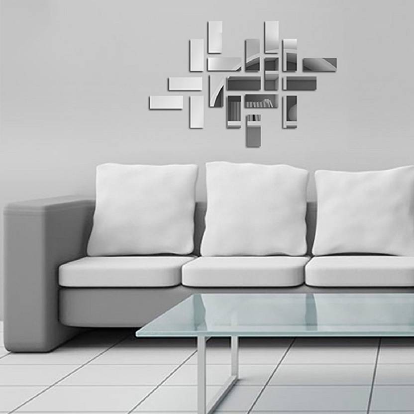 Paper Plane Design Medium Mirror Wall Stickers Sticker
