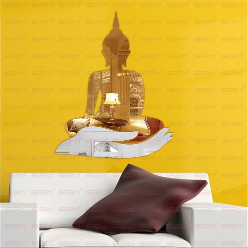 look decor extra large buddha golden hand silver code7 acrylic