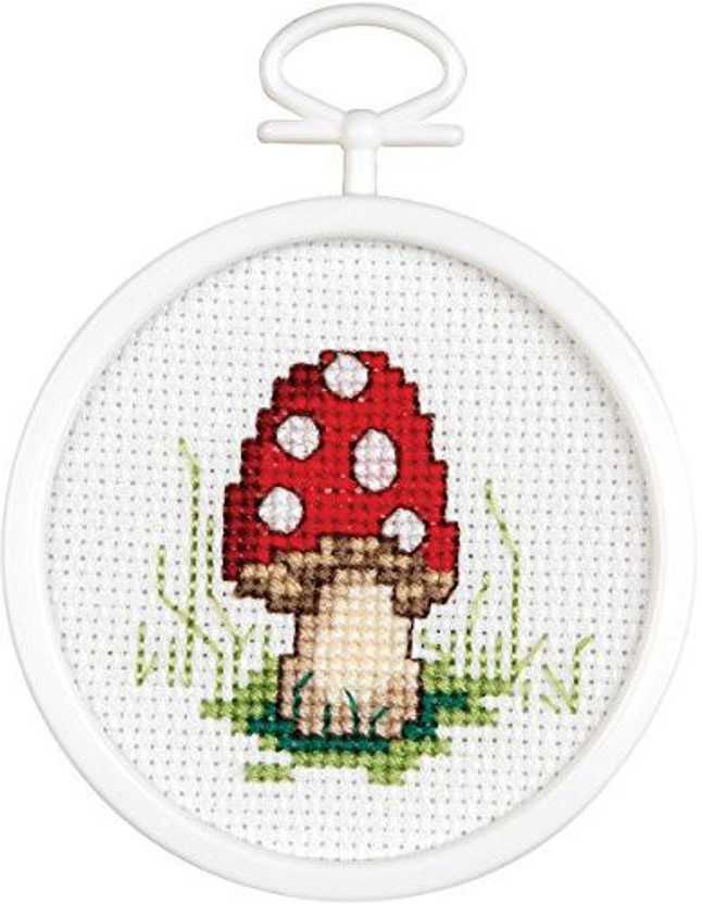 3-Inch Janlynn Kid Stitch 11 Count Doggie Mini Counted Cross Stitch Kit