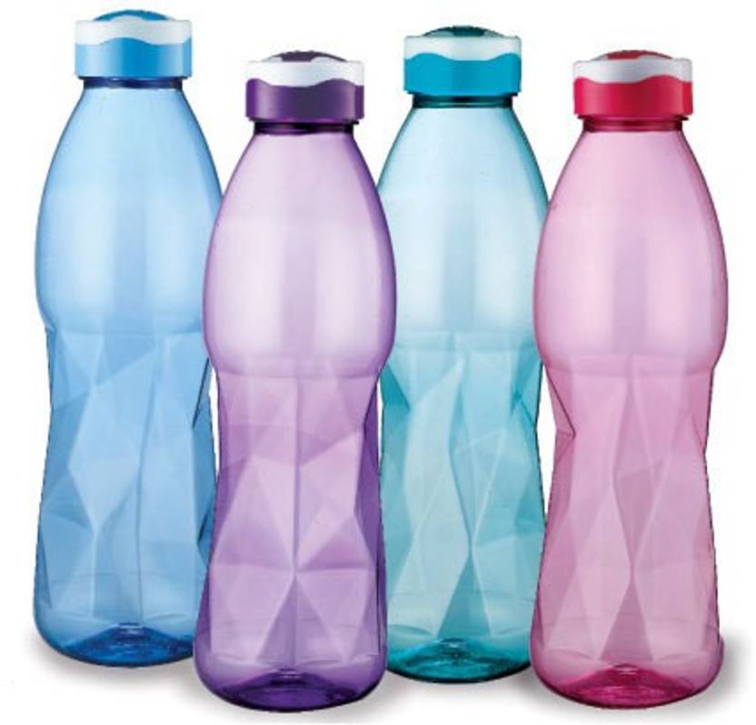 Ratan Galaxy Pet Bottles, Hygienic & Break Proof 1000 ml Bottle (Pack of 4, Multicolor)
