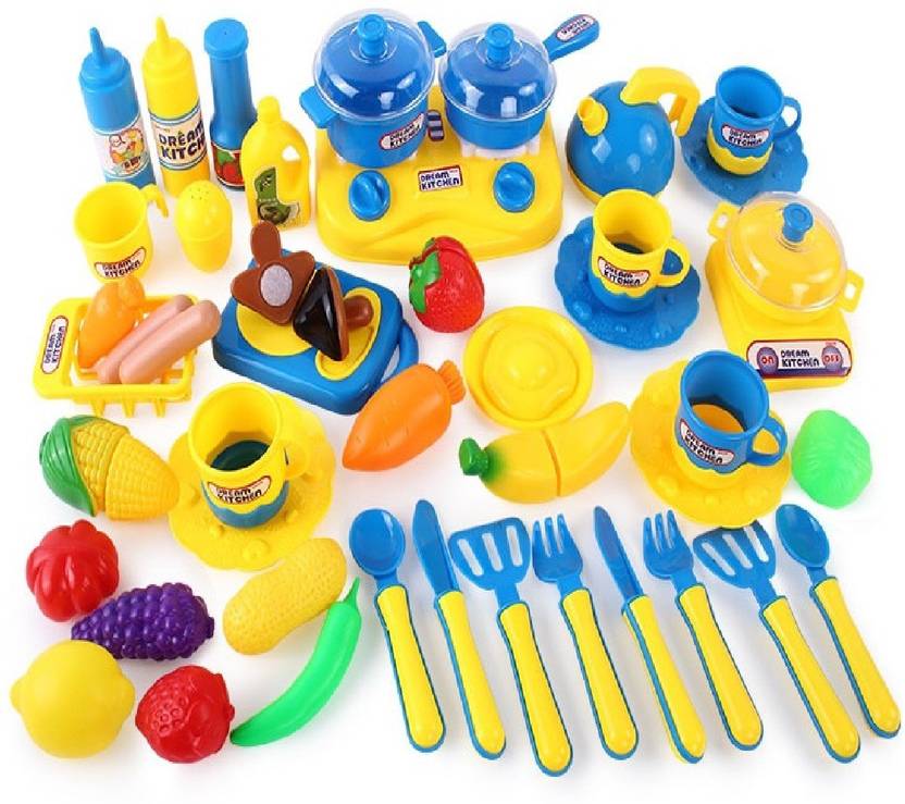 Toys Bhoomi Dream Kitchen Fun Games Cutting Play Food Fruits Vegetables