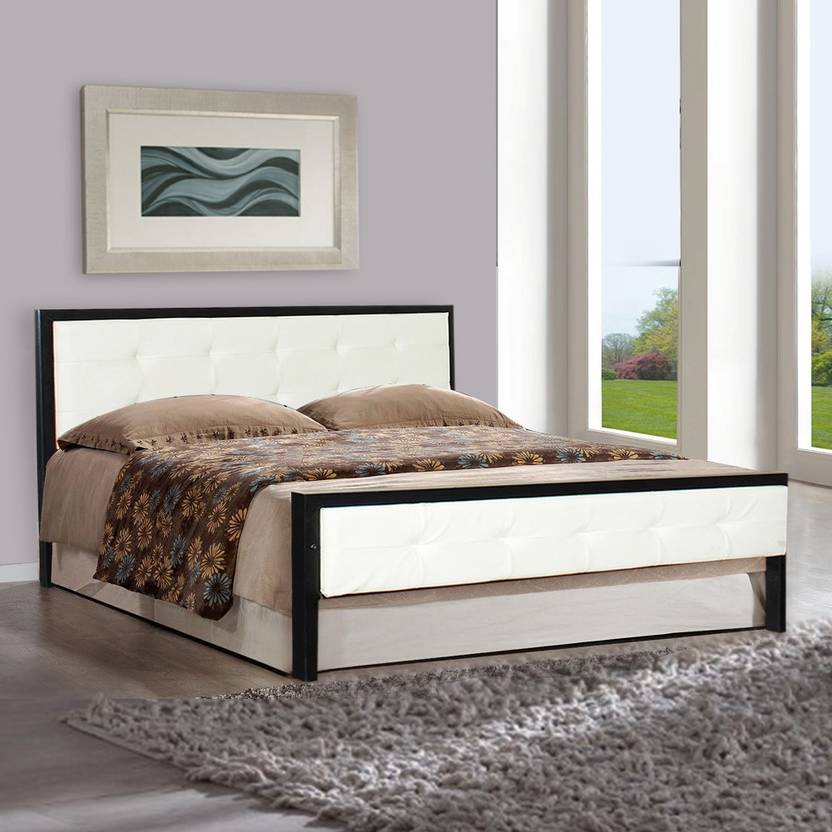 Furniturekraft Houston Metal Queen Bed In India Furniturekraft Houston Metal Queen Bed Finish Color Black