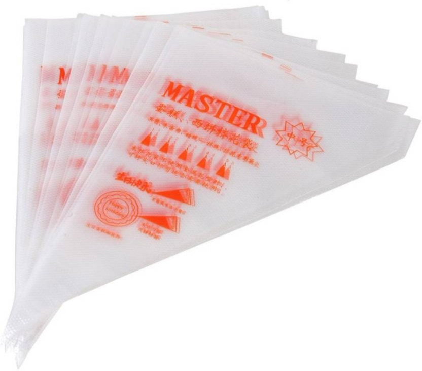 Perfect Pricee Polythene Icing Piping Bags Flour Butter Chocolate Piping Bag Baking Cooking Kitchen Tool Set Medium - 25 Pcs Kitchen Tool Set(White, Baking Tools)