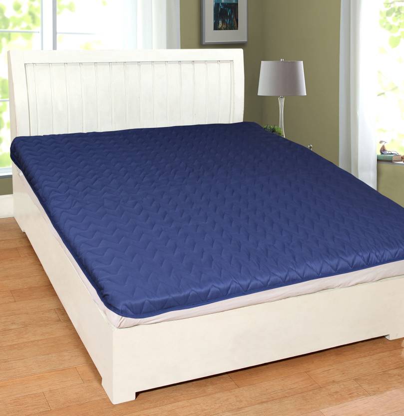 Warmland Elastic Strap King Size Waterproof Mattress Protector Warmland Elastic Strap King Size Waterproof Mattress Protector Blue
