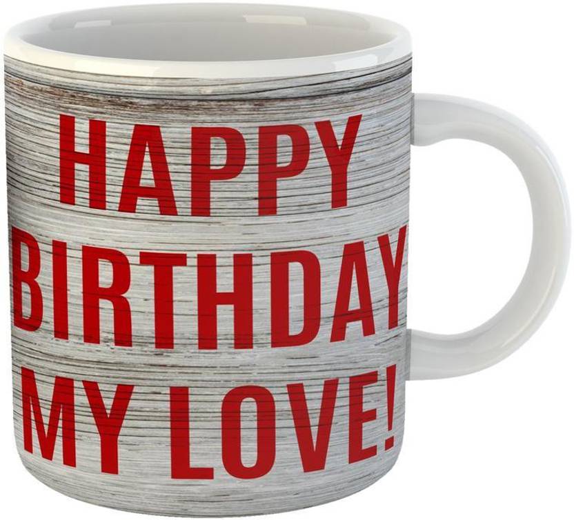 giftowl happy birthday love heart printed coffee for birthday of