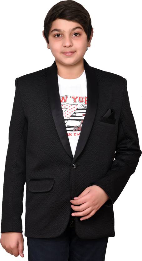 J D Creation Checkered Single Breasted Party Wedding Boys Blazer