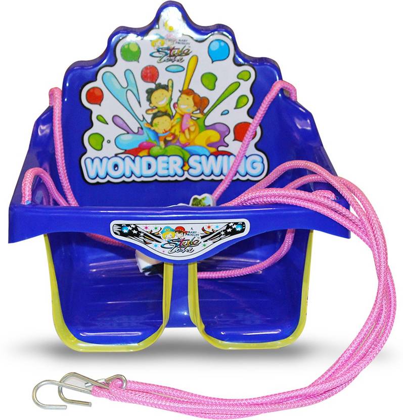 Akshat Wonder Swing Jhula For Kids Stylezone Blue Non Electric Bouncer