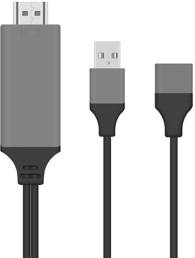 1080P HDMI Adapter Cable Office//TV//Computer For iPhone,Samsung//LG//All Cellphone