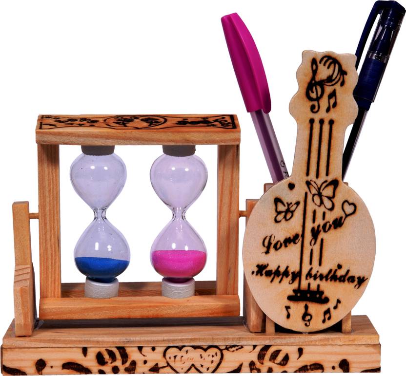 Flipkart Com Sigaram 1 Compartments Wood Glass Pen Stand Pen