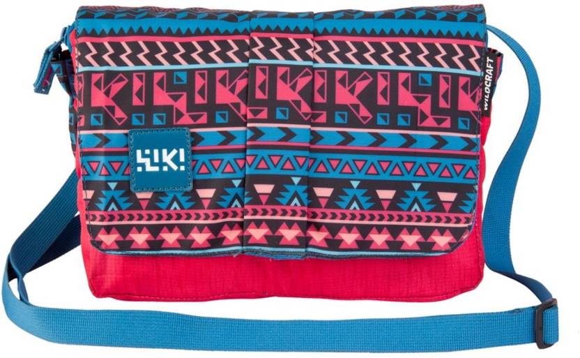 Wildcraft Blue, Pink Sling Bag Baguette Aztec_Pnk Price in India