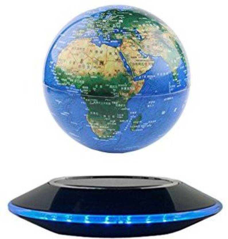 Razaban Floating Globe Magnetic Levitation World Map With Led