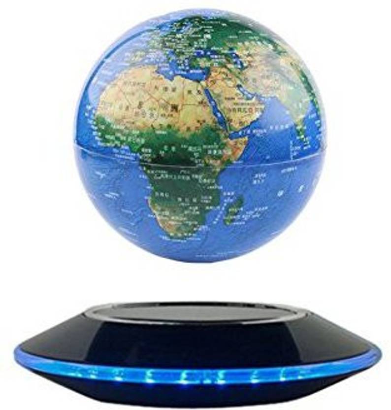 Razaban Floating Globe Magnetic Levitation World Map With Led