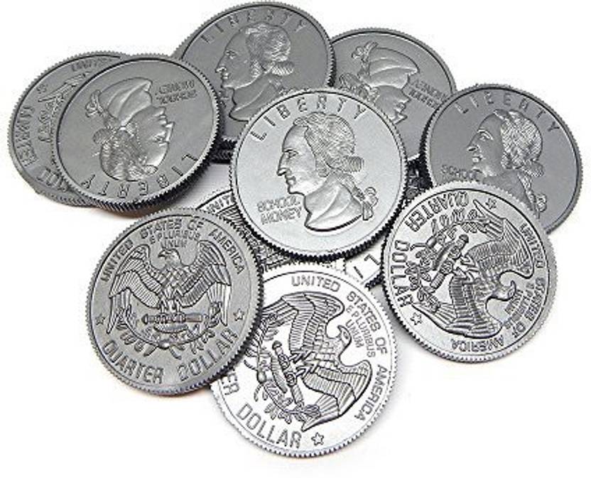 Eta Hand Mind 2 Play Money Coins Quarters Pack Of 100