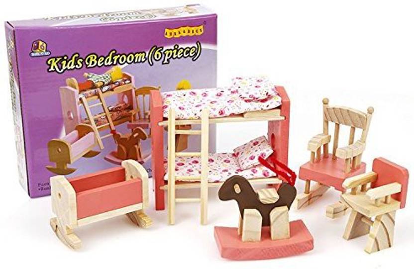 Lancao Mini Small House Furniture Home Play Educational Toys Diy