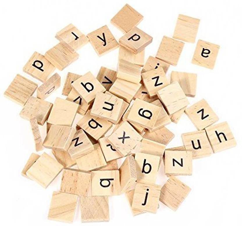 D Trading 100pcs Wooden Scrabble Tiles Lowercase Letters D Trading 100pcs Wooden Scrabble Tiles Lowercase Letters