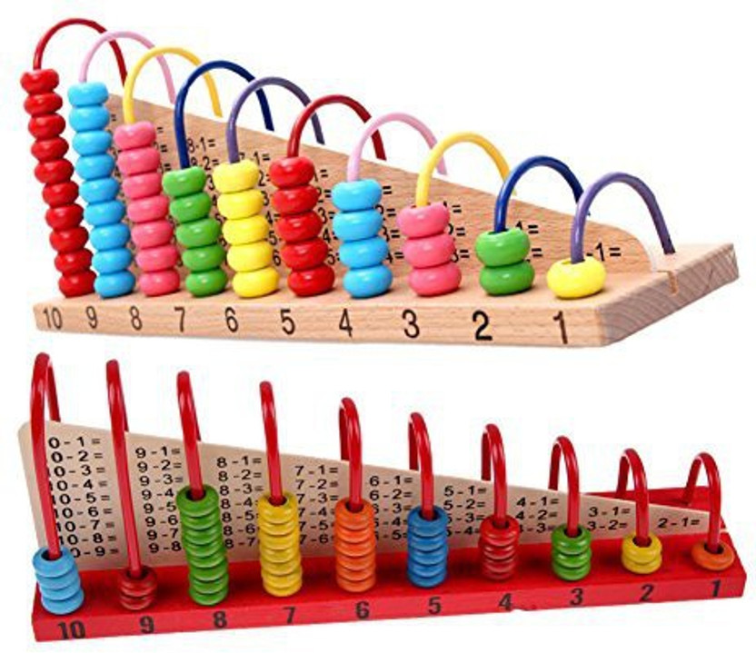wooden maths counting blocks