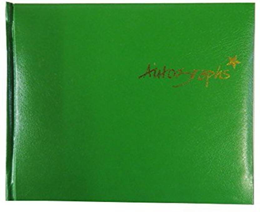 generic autograph book green 120 pages size 4 7 x 5 7 price