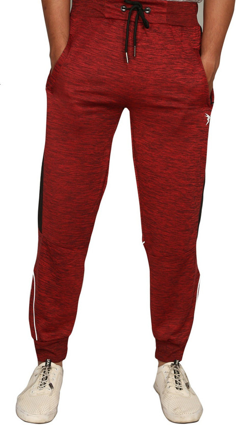techno dry Self Design Men Red Track 