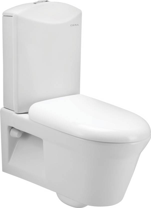 CERA Cliffton Two Piece Wall Hung Ewc P Trap Western Commode Price in