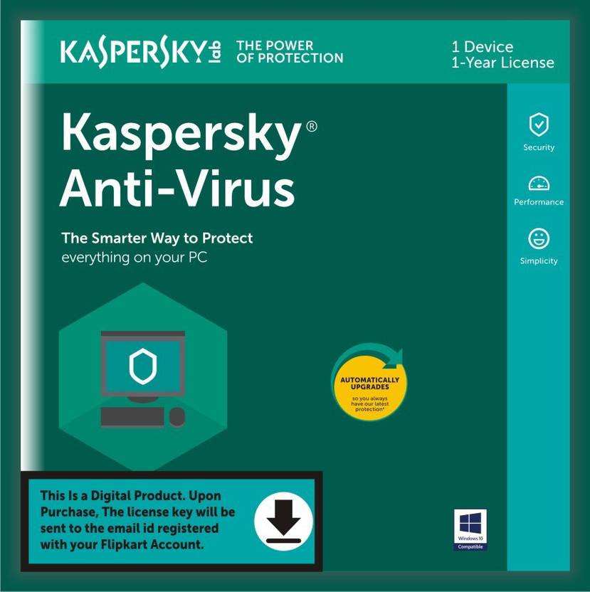 Kaspersky 1 User 1 Year Anti-virus (Email Delivery - No CD) Price in ...