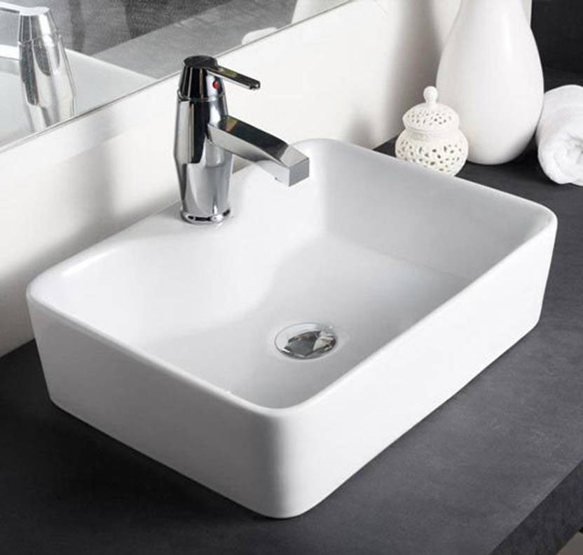 Hindware Table Top Wash Basin Vasca 91066 48 X 37 5 Cm Table