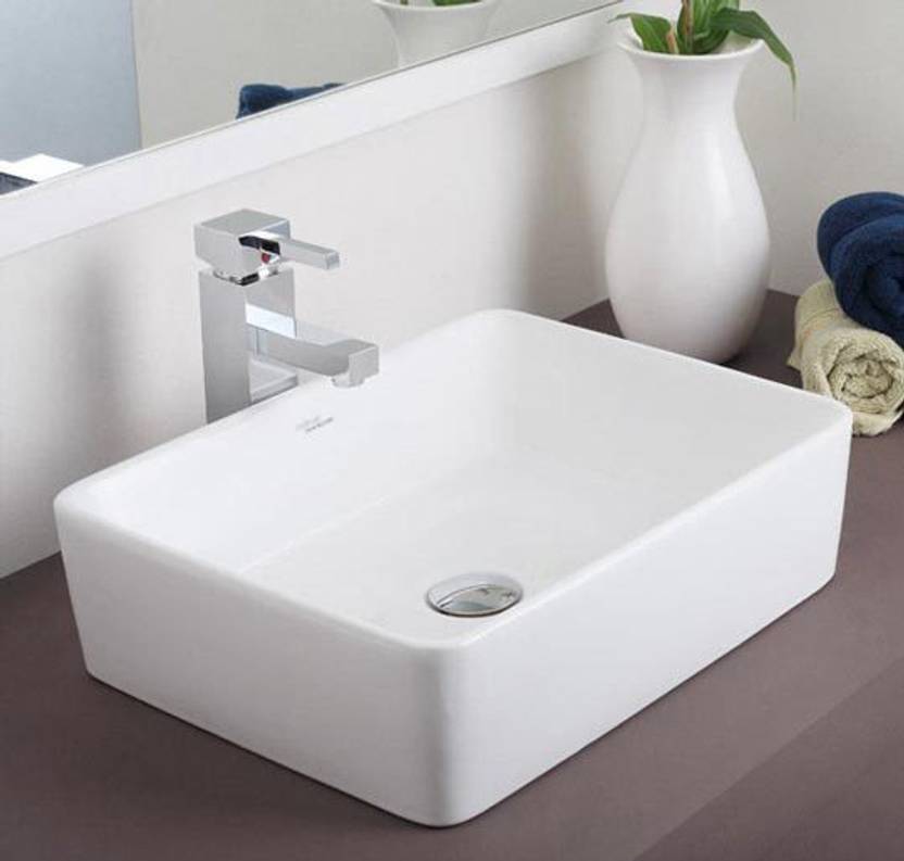 Hindware Table Top Wash Basin Rubbic 91041 48 X 36 5 Cm Table