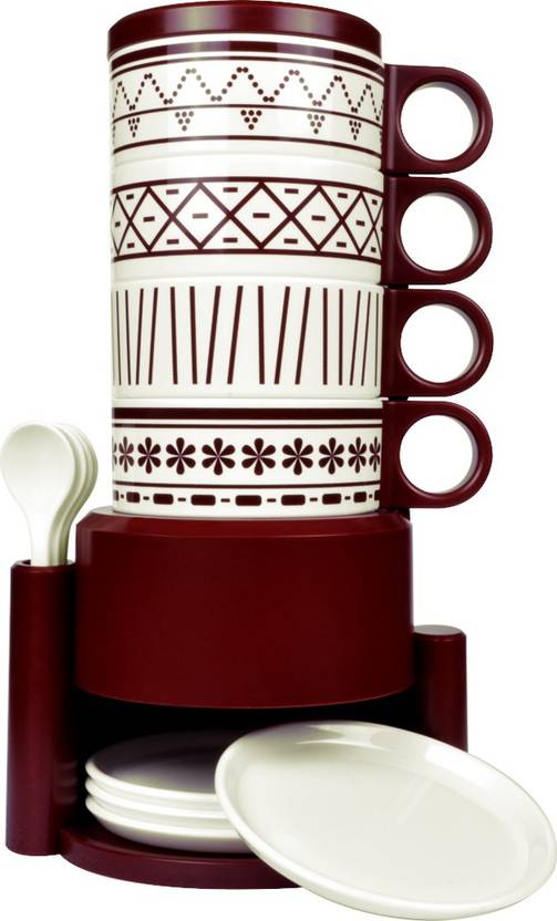 Untold 4pcs Stylish Rainbow Cup Sets Upscale Home With