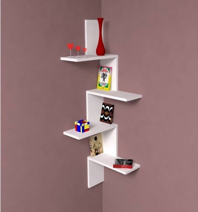Onlinepurchas New Antique Corner Stand Wooden Wall Shelf