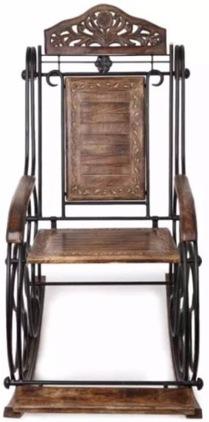 Maalgoodies Engineered Wood 1 Seater Rocking Chairs Price In India